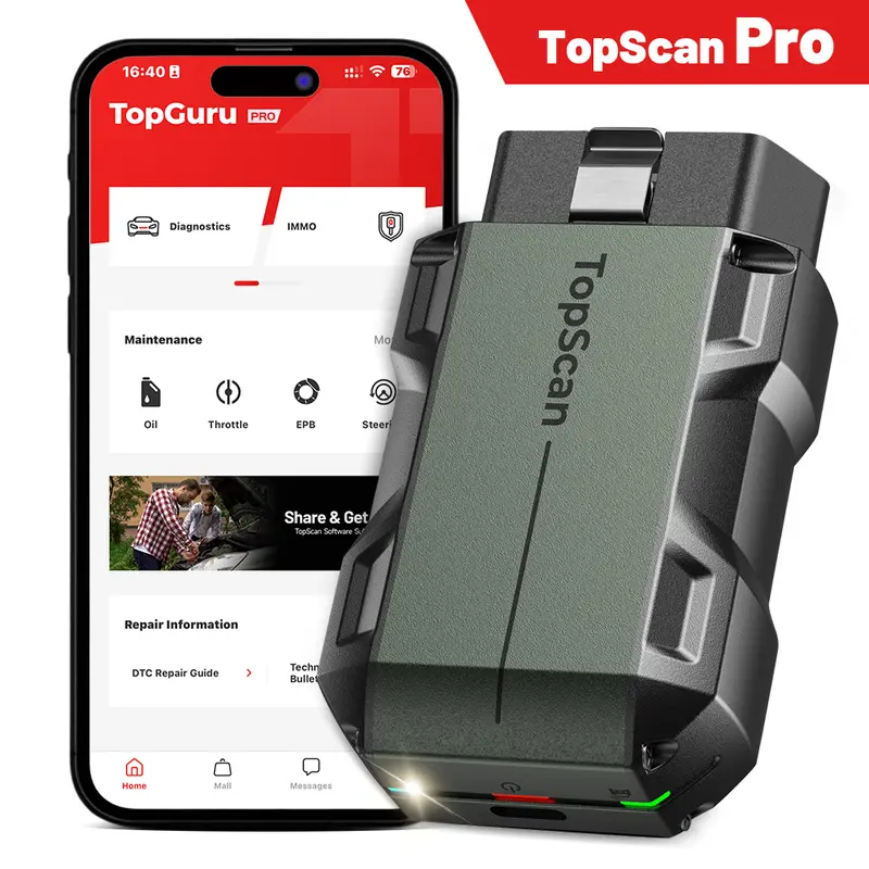 TOPDON AD600S OBD2 Scanner: 2025 Diagnostic Tool With 8 Reset Functions