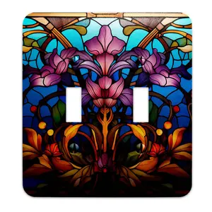 Metal SwitchPlate - Intricate Floral Art Nouveaux Light Switch Cover, Multiple Sizes - #5303