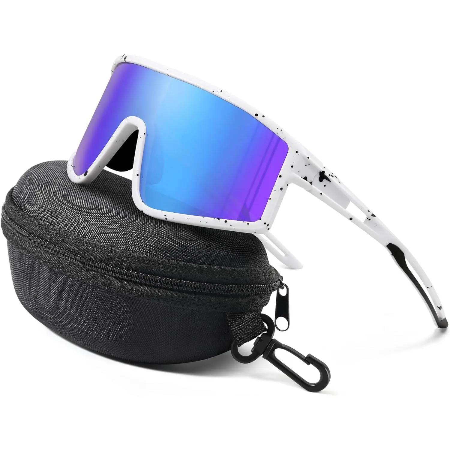 Outdoor Youth Sunglass Unisex design, Mirrored Lens, Windproof Sports Baseball Cycling Sunglasses,Polarized Sunglasses for Women Youth UV400 Protection Running Softball Cyclining Hiking Fishing Travel Vacation Beach, Sport Eyewear