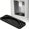 Refrigerator Drip Tray Collector, Multipurpose Non-slip Splash Proof Cuttable Refrigerator Drip Tray, Silicone Fridge Splash Pad for Refrigerator, Ice and Water Dispenser, Dorm Kitchen Appliances, Splash Guard Gutter, Splatter Guard, Drain Pan