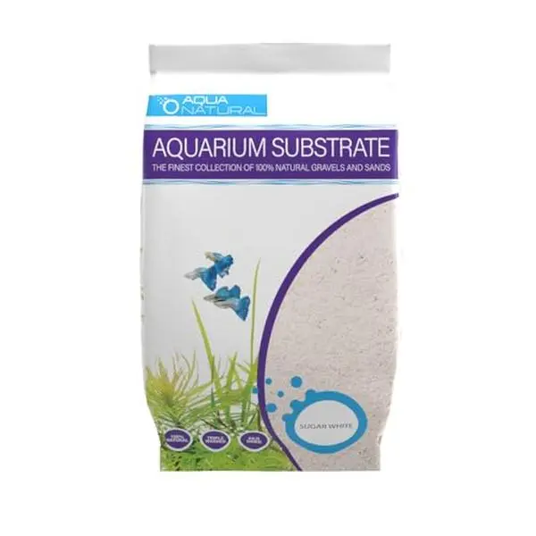 Aqua Natural Substrate, Sugar White Sand, 10lb | Aquascaping, Aquariums, Vivariums, Terrariums