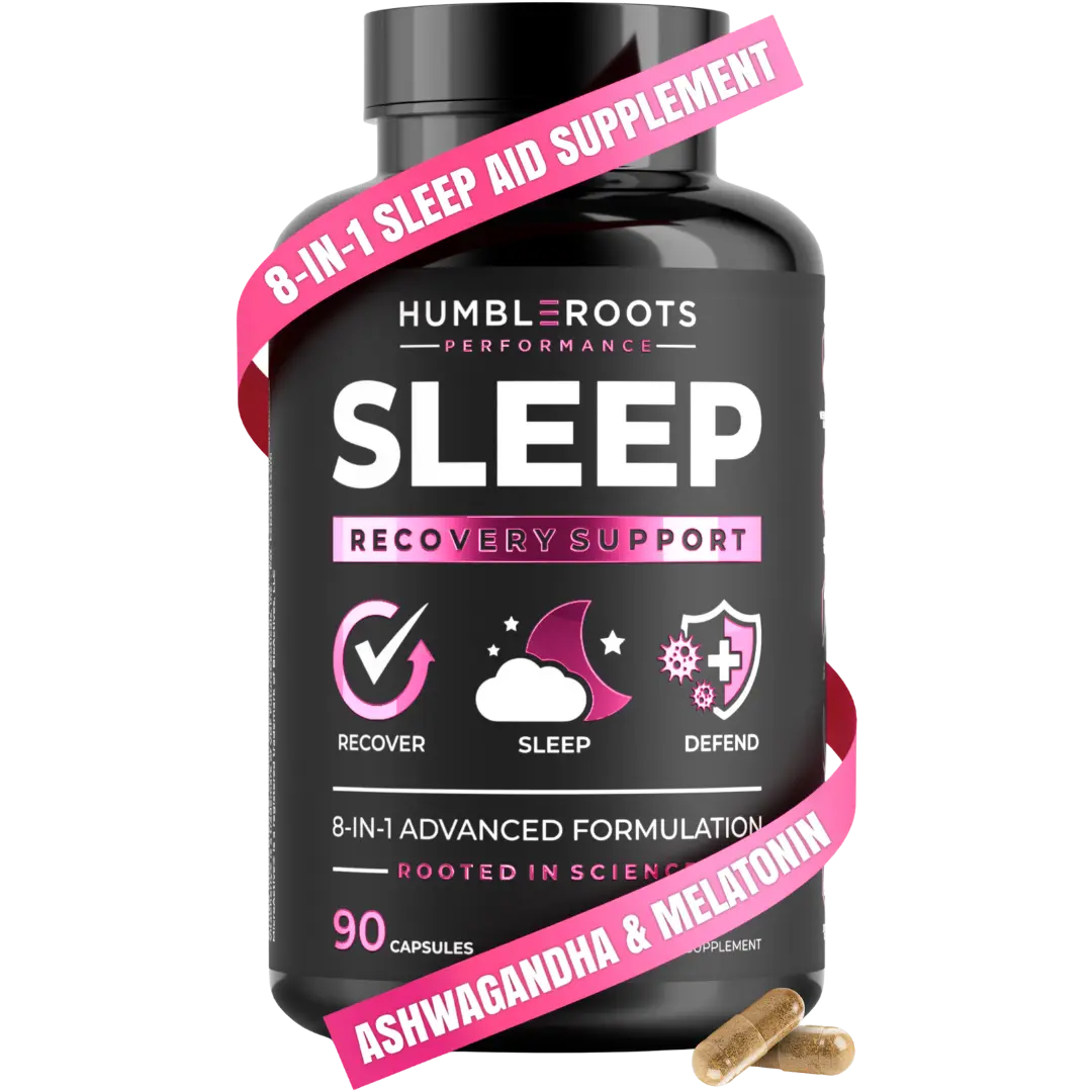 SLEEP by HUMBLEROOTS | 8-IN-1 All-Natural Sleep Aid Supplement for ...