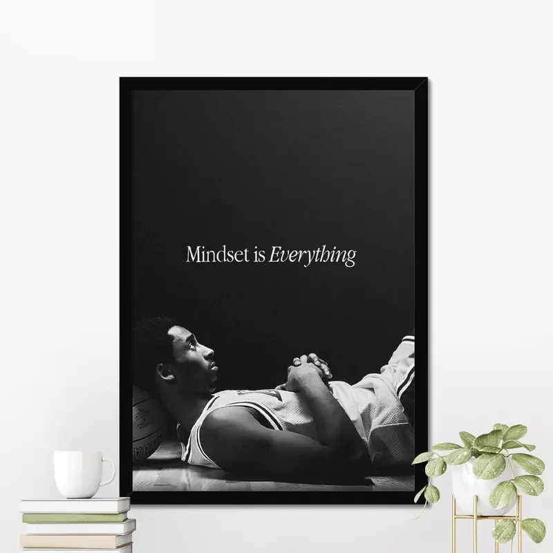 [Sale Up To 50%] Kobe Bryant Motivational Poster, Inspirational Wall Art, Home Gym Decor, Basketball Poster, Motivation Wall Art, Motivational Print