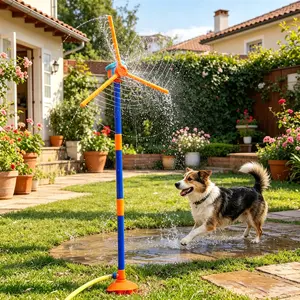 Windmill Water Sprinkler Toy, Fun Cartoon Kids Water Play, Summer Party Game, Garden Watering Can, Unisex Gift for Boys and Girls