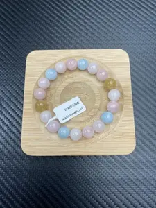 (SP)--Lkc crystal Beautiful and elegant morganite bracelet