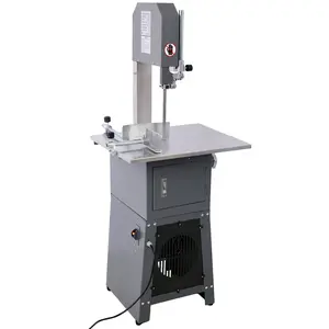 2-in-1 commercial meat shop with saw and sausage filling machine, meat bone sausage slicing machine, 550W/3/4HP strong power, wide hopper not blocked, 304 stainless steel easy to clean, processing efficiency fully loaded
