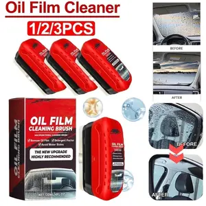 Ultimate Oil Film Cleaning Brush 1/2/3pcs Portable Effective for Car Windshield & Windows Removes Stubborn Oil Films Restores Clarity Car Glass Cleaner Long Lasting Protection Multi Purpose Use