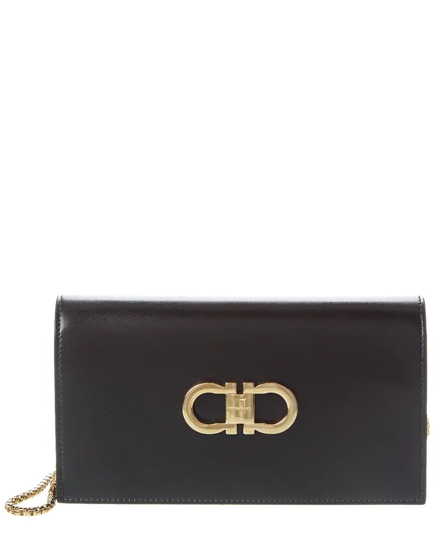 Ferragamo Double Gancini Leather Mini Bag