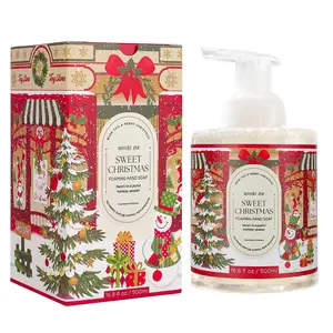 ROMIIE ZOI Christmas Foaming Hand Soap with Gift Box- Sweet Christmas, Infused with Sweet Pine - 500ml/ 16.8oz Nail Essence