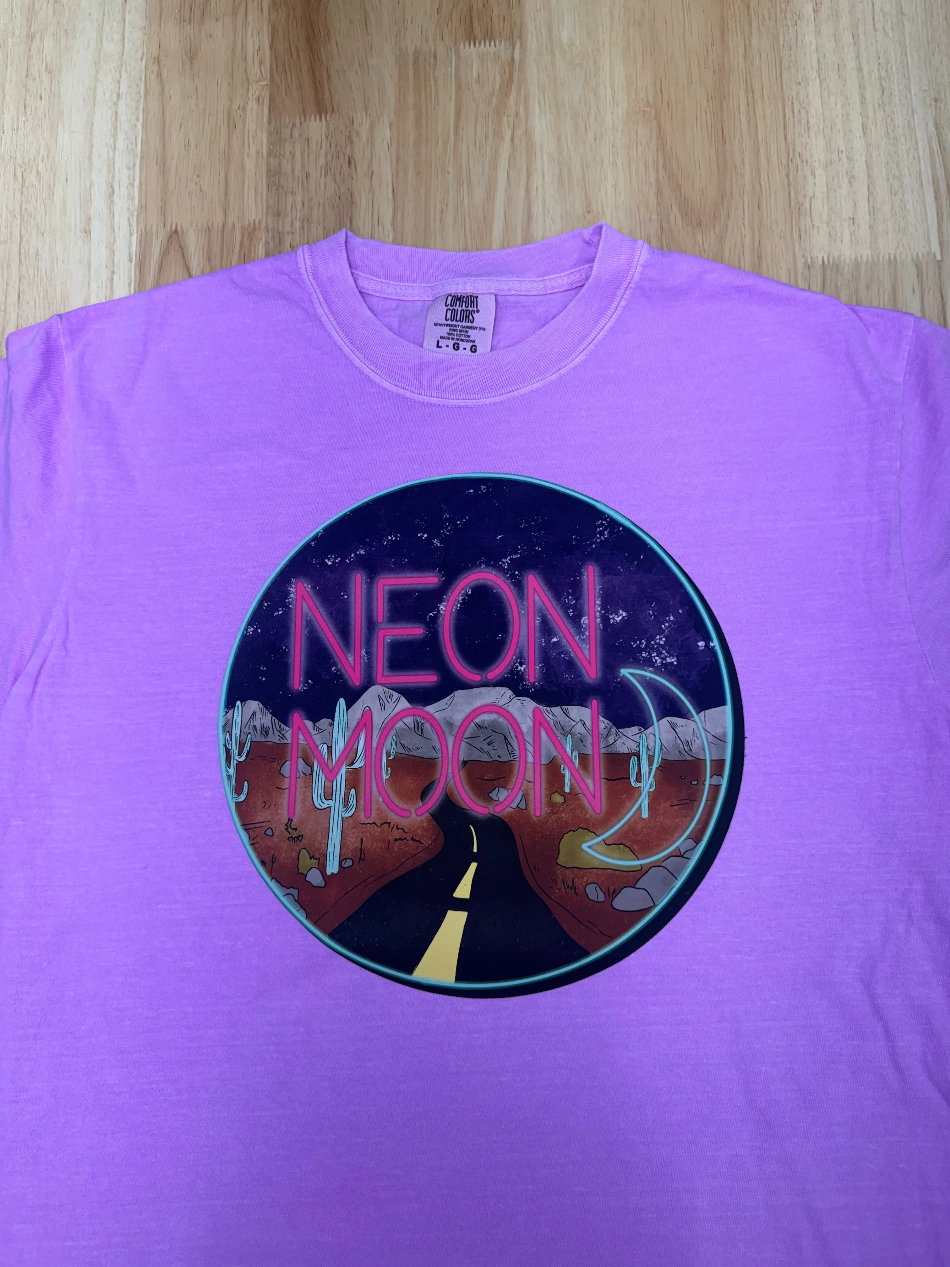 Neon Purple Comfort Colors Tee