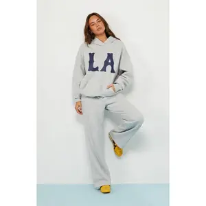 LA Hearts Women's Heather Grey LA Hoodie LA Hearts Women's Heather Grey LA Hoodie