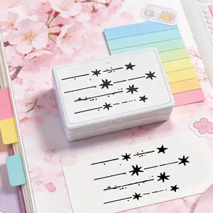 Starry Sparkle Stamp, Perfect for Bullet Journals, DIY Decorations, Holiday Gifts, Packaging Decoration, Clear Ink Impressions, Star Shaped Stamp