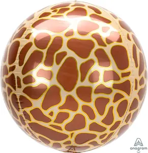Giraffe Print Orbz Balloon, 16''