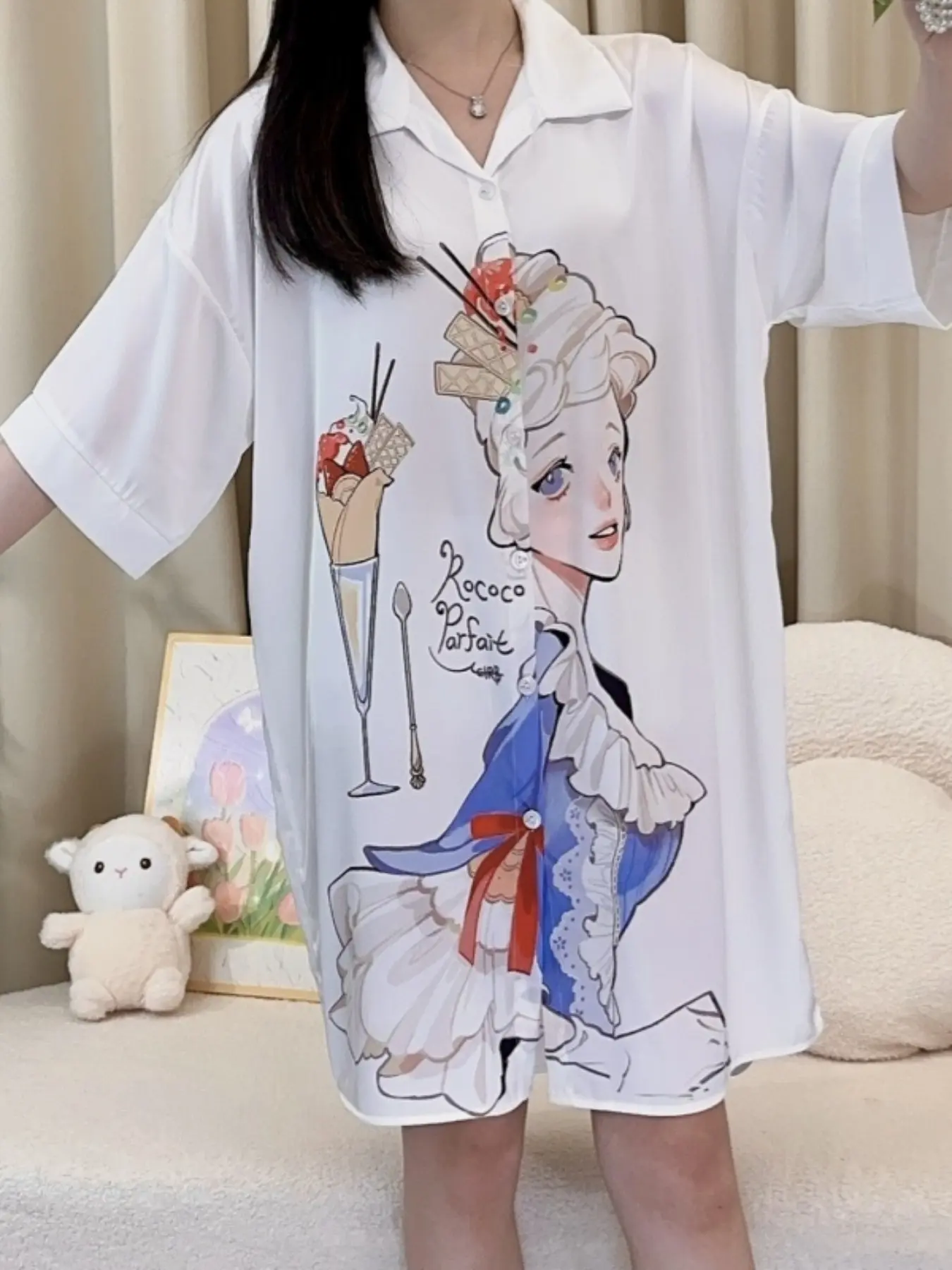 Women's High-End Satin Smooth Sleepwear, Soft Comfortable Home & Choice, Fashion Trendy Skin-Friendly Fabric, Lightweight Invisible Wear