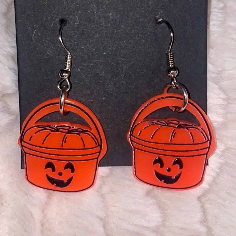 McDonald's Vintage Happy Meal Bucket Earrings - Classic Halloween Costume Jewelry