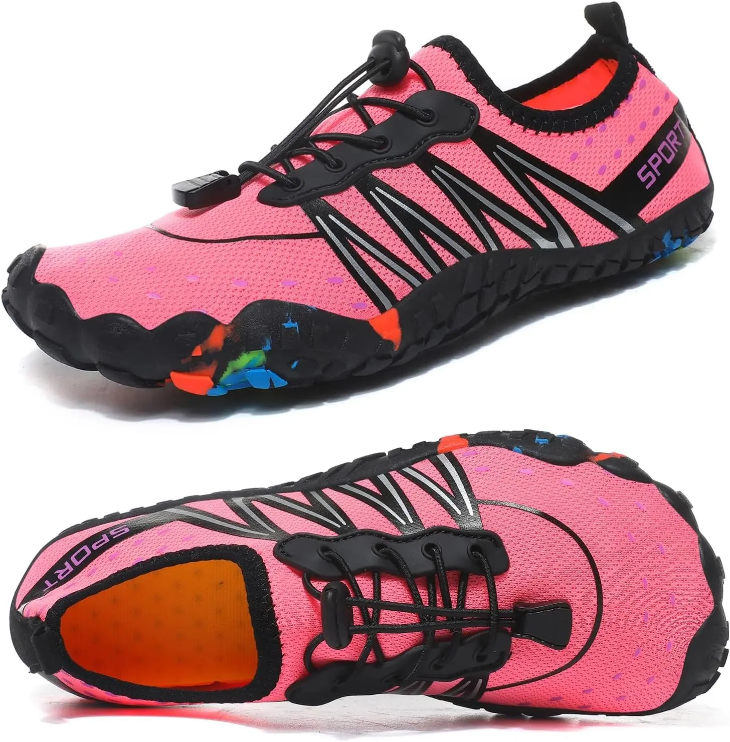 Water Shoes for Men Women Beach Barefoot Swim Rock Climbing Pool Shoes Socks, Anti-Slip Breathable Quick Dry Lightweight Slip-on, Outdoor Sport Hiking Walking Boating Fishing Diving Surfing