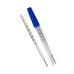Glass thermometer, triangular household thermometer, for armpit measurement, mercury-based, medical use