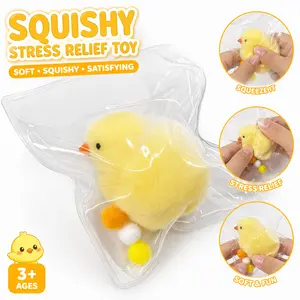 Slow Rise Squishy Chicken Toy - Sensory Stress Relief & ASMR Satisfying Fun, Perfect for Easter Party Favors, Classroom Rewards, Birthday Gifts, Affordable Kids Sensory Play