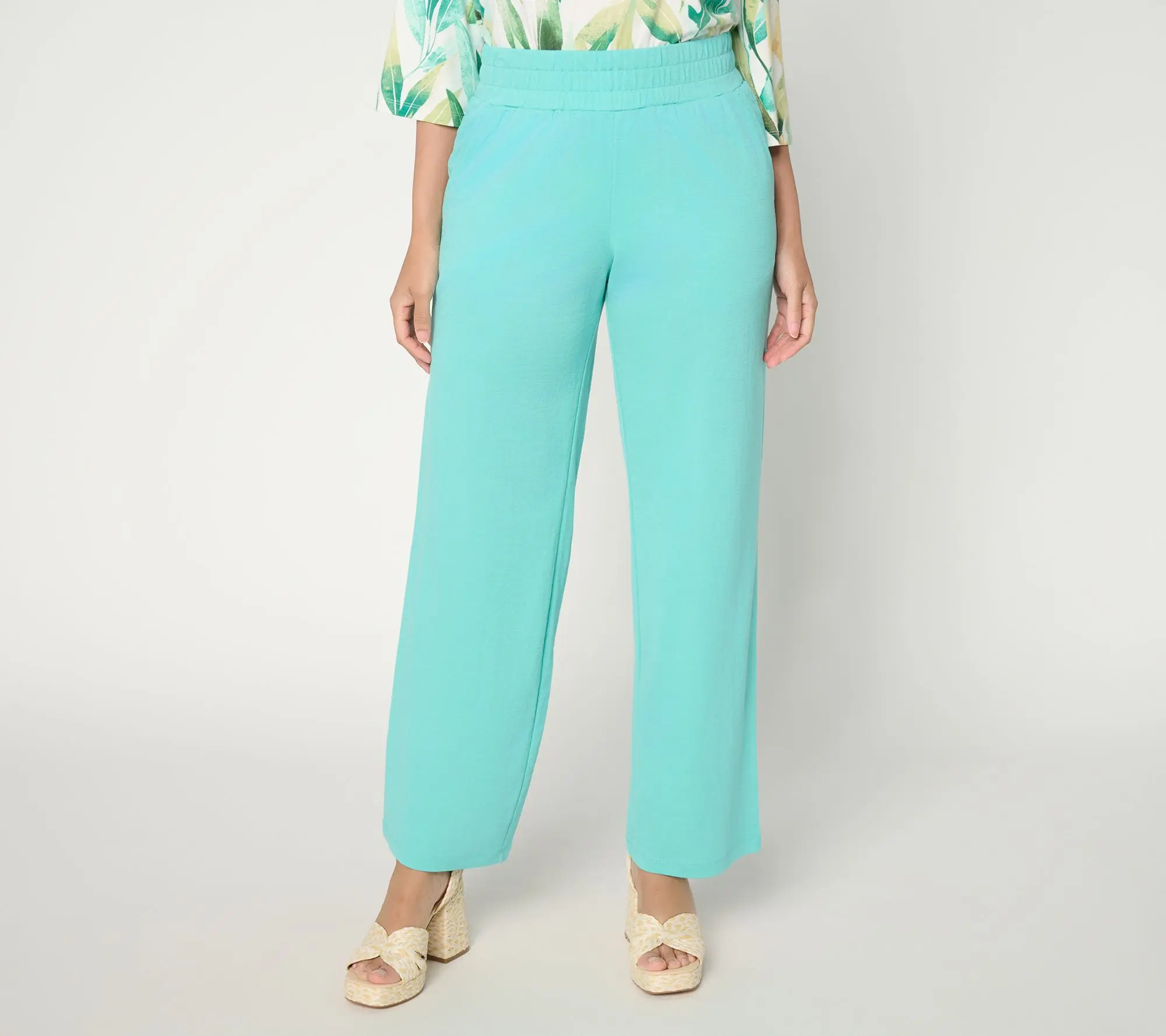 Belle by Kim Gravel Regular Cabana Knit Yacht Club Solid Pant
