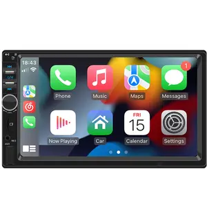 New Bileeko 7 Inch Touch Screen Car Stereo, Carplay Touchscreen, Bluetooth-compatible Connection, Video Playback, Rearview Camera Compatible, Fm Radio, Multimedia Navigation