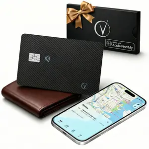 Vantamo Ultra-Thin Wallet Tracker, Apple MFi Certified, IP68 Waterproof Bluetooth Tracker for Wallet & Passport, Work with Apple Find My, Wireless Charging, iOS Only