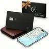 Vantamo Ultra-Thin Wallet Tracker, Apple MFi Certified, IP68 Waterproof Bluetooth Tracker for Wallet & Passport, Work with Apple Find My, Wireless Charging, iOS Only