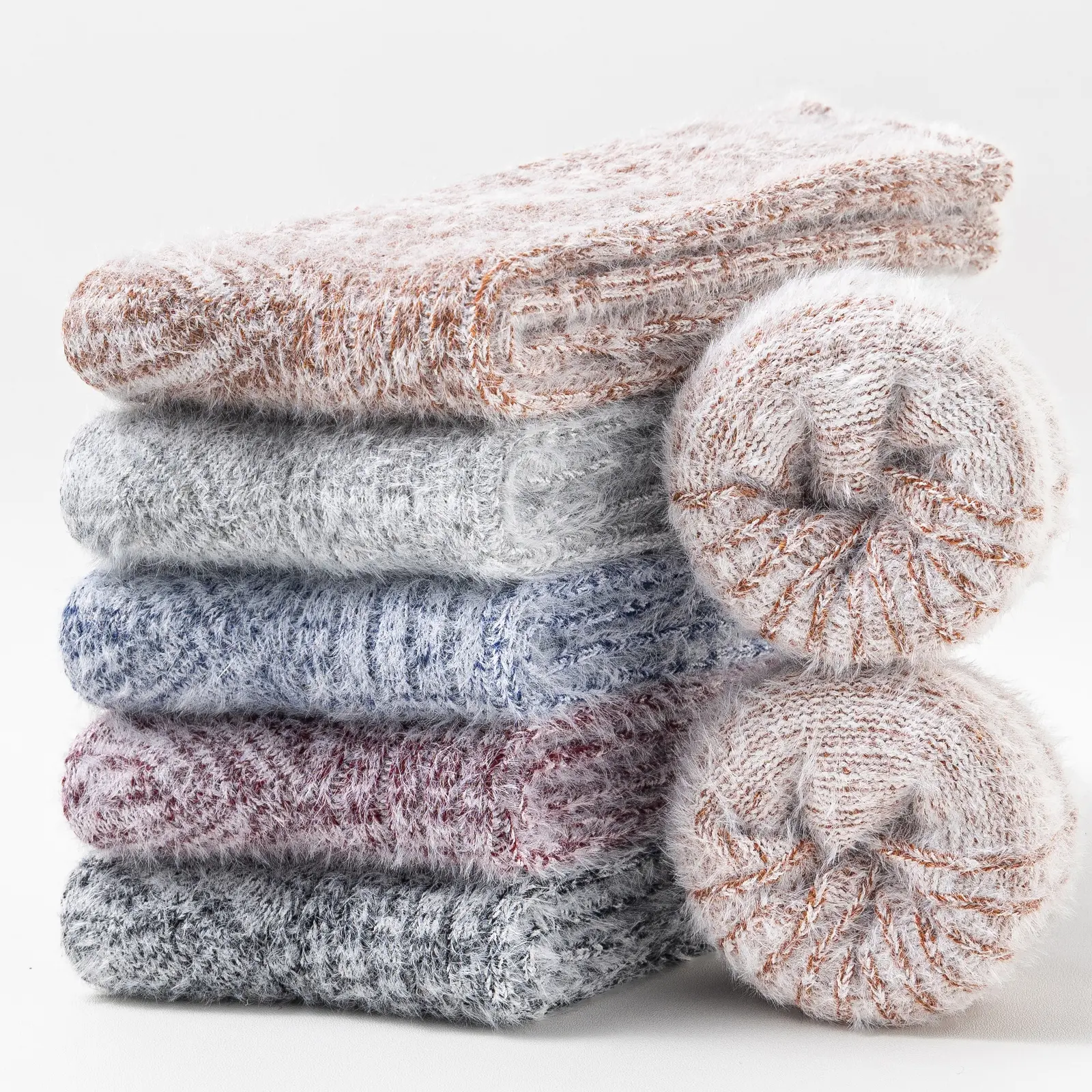 5 Pairs Merino Wool Socks For Women Work Soft Socks Womenswear Maternity Slouchsocks Winter