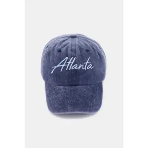 Zenana Washed ATLANTA Embroidered Baseball Cap