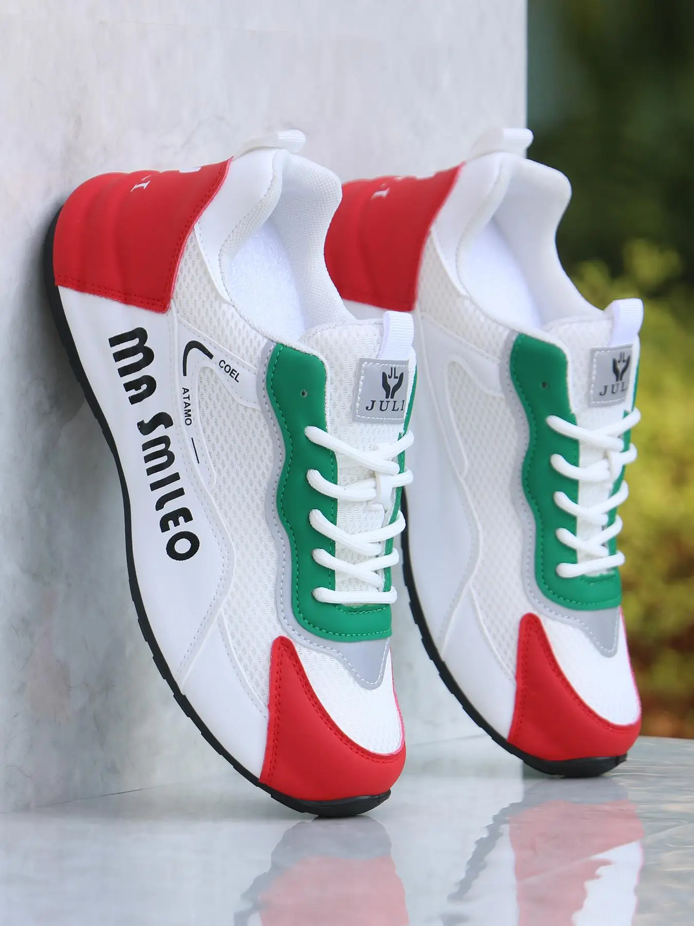 Men's Fashion Letter Patched Breathable Mesh Casual Sneakers, Trendy Sneakers , Casual Versatile Sports Shoes, Summer Comfortable Non-slip Running Tr