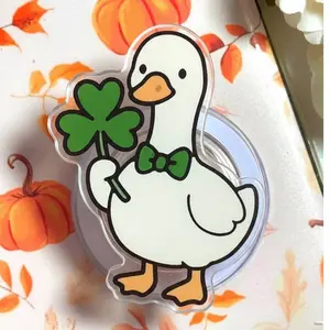 Shamrock Goose Magsafe Phone Grip, Magnetic Phone Holder, Pop Socket for Phone, Gift for Holiday