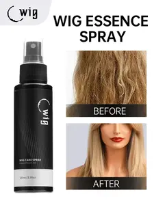 Leave-In Wig Care Spray for Synthetic Wigs, Anti-Frizz Moisturizing Hydrating Wig Conditioner Spray for Detangling, Softening and Shine, Lightweight Wig Maintenance Essence Spray 100ml Smoothing Spray