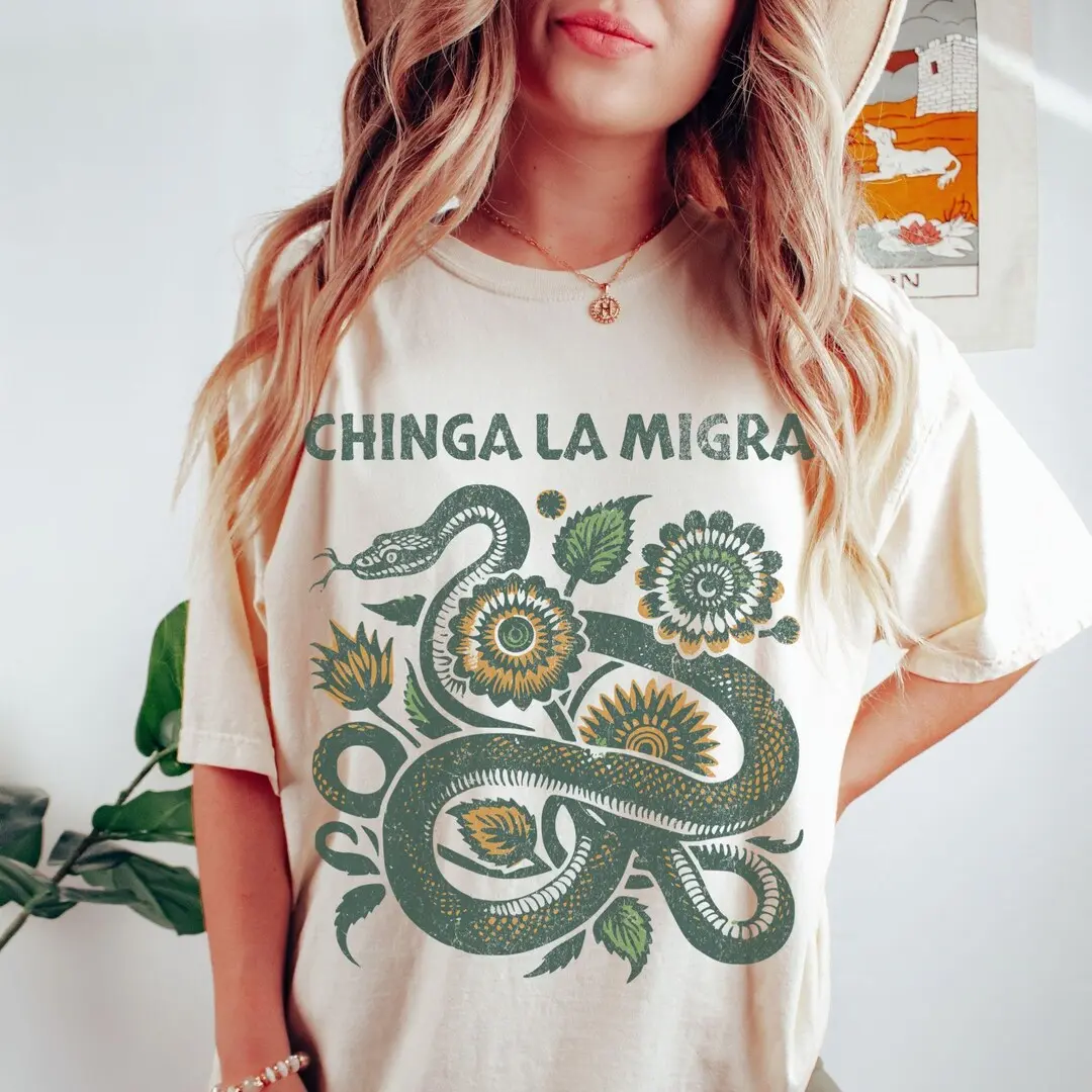 Immigrant Rights Shirt Chinga La Migra Anti Trump Comfort Colors Abolish ICE Anti Fascism Chinga tu Migra Resist Protest Activist Gift