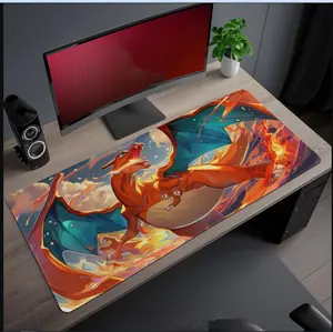 CCharizardd Flame Desk Mat, Epic Mouse Pad, Gaming Mat for Fans, Vibrant Mouse Pad