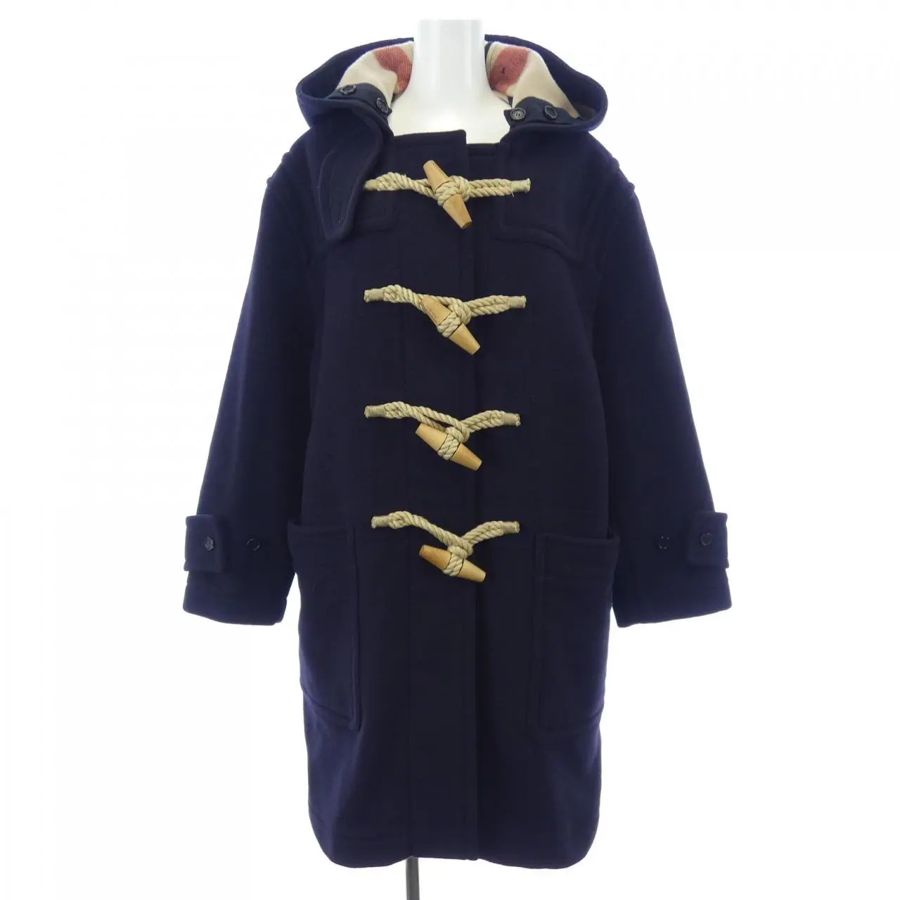 Pre-owned BURBERRY Wool Small Leather Goods Duffle Coat