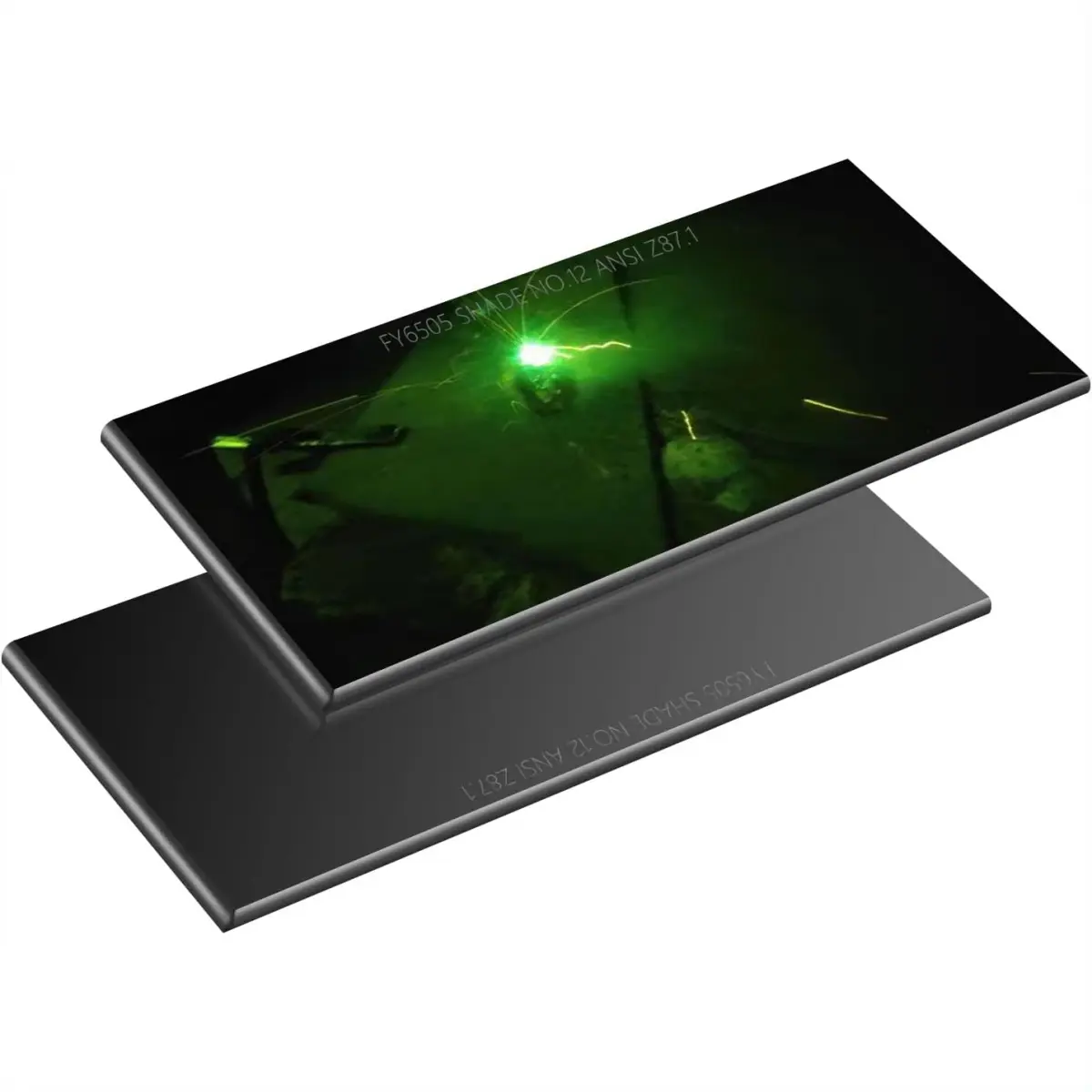 Welding Accessories - 2PCS 8-14 Shade-12 HD Glass Welding Lenses, 2" x 4-1/4" Size Welding Lens Replacements for Soldering Equipment Tools