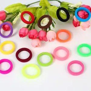 120 Pcs Baby Hair Ties, Cotton Toddler Hair Ties for Girls and Kids, Multicolor Small Seamless Hair Bands Elastic Ponytail Holders