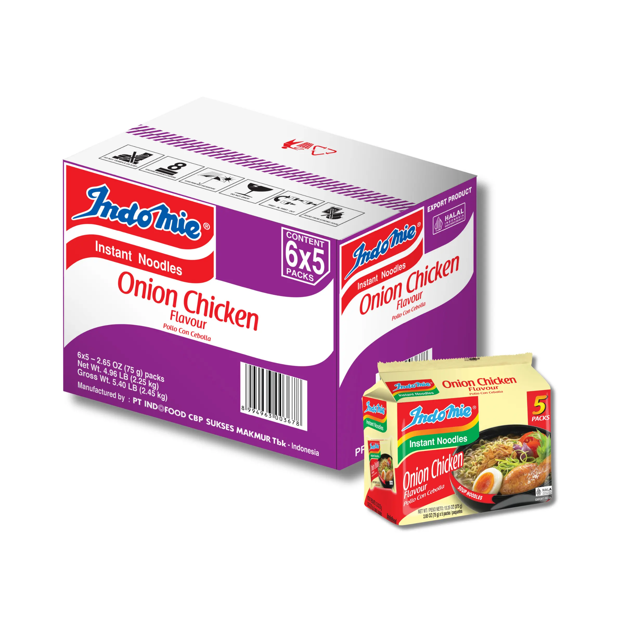 Indomie Onion Chicken Flavor Instant Noodles - 30 Pack