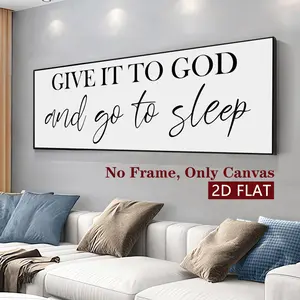 Frameless Canvas Poster, Inspirational Quote Art Print, Modern Home Decor, Waterproof Wall Art, Living Room Decoration, No Frame, Artistic