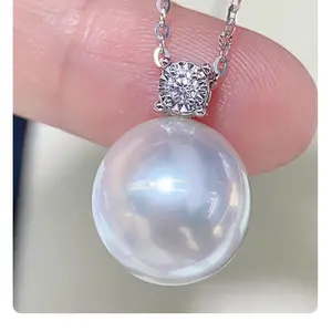 Austrilian White saltwater pearl Diana pendant