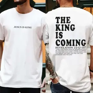 Jesus is King Shirt, The King is Coming Christian Shirt, Full Sizes, Full Colors, Gift For Man , Father Day Shirt