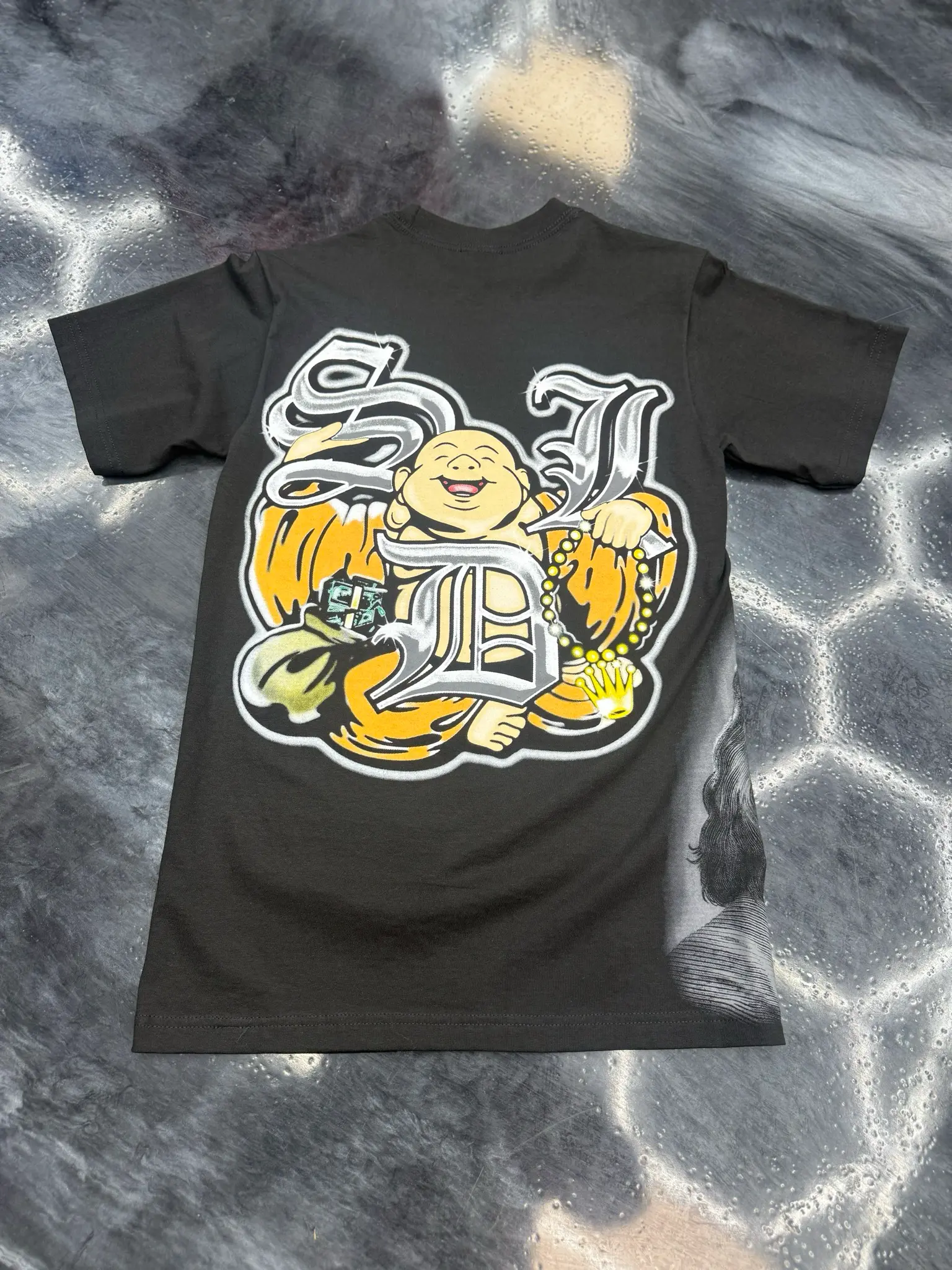 SDL Baby Buddha Shirt, Spiritual Graphic Tee, Streetwear T-Shirt, Vintage Washed Cotton Tee, Unisex Casual Fashion Gift – FASTSHIPPING
