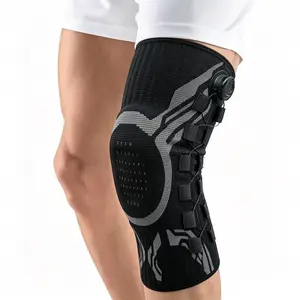 Professional Dial Knee Brace with Patella Gel Pad, Adjustable Compression Knee Sleeve with Dual Side Stabilizers for Knee Support, Sports & Workout,Knee Brace Support,FathersDayGift