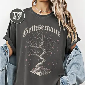 [SALE UP TO 50% + FREE SHIP]  Dark Botanical, Graphic Tee, Gothic Tree, Cherry Blossom Shirt, Unisex Tee, Comfort Colors Tee, Gothic Clothing, Gift Shirt