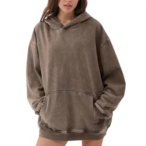 FAIABLE Unisex Casual Oversized Hoodie Cool Pullover Hoodies Vintage Wash Plush Heavyweight Hoodie Trendy Hooded Sweatshirt Cotton Big and Tall Hoodies for Couple  Streetwear sweaters College Winter Autumn Blue SpringStatements