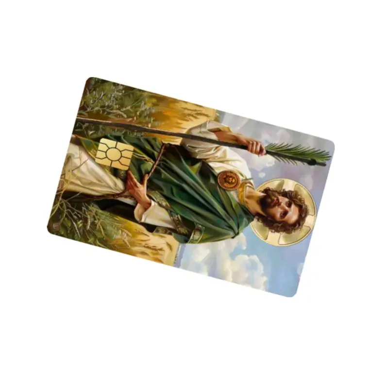 2 PACK San Judas Tadeo Credit Card Sticker - Decorative Sticker for Credit Card