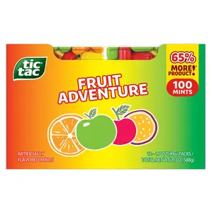 Tic Tac Fruit Adventure Mints, Bulk 12 Pack, On-The-Go Refreshment, 1.7 oz Each