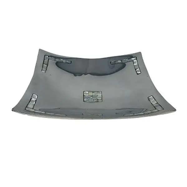 Metrotex Designs 14024 Mother Of Pearl Square Plate - Aluminum