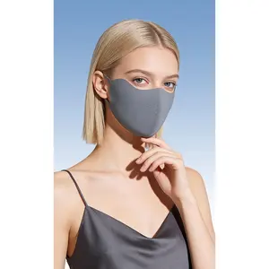 Women’s UPF50+ Cooling Face Mask – Ice Silk Seamless Sun Mask with Hyaluronic Acid, Breathable Mesh & Eye Protection for Summer Outdoor Sports Reusable Respirator Mask Protective Mask