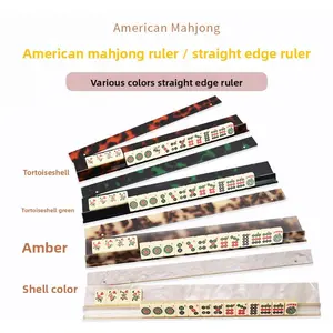 American Mahjong Tile Rack Set with Pushers, Durable Mahjong Racks for Table Game, Mahjong Accessories for Family Game Night【Single】