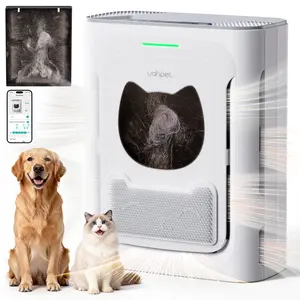 Uahpet Slim Air Purifier for Pet, H13 HEPA Washable Double-Sided Filter, Large Room 2300 sq ft, Air Cleaner for Pet Hair Dander Odor Allergies Pollutant Smoke Dust, PM2.5 Air Quality Monitor